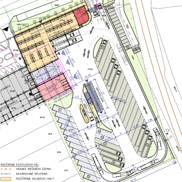 Warehouse and logistics hall for lease in Zlaté Moravce